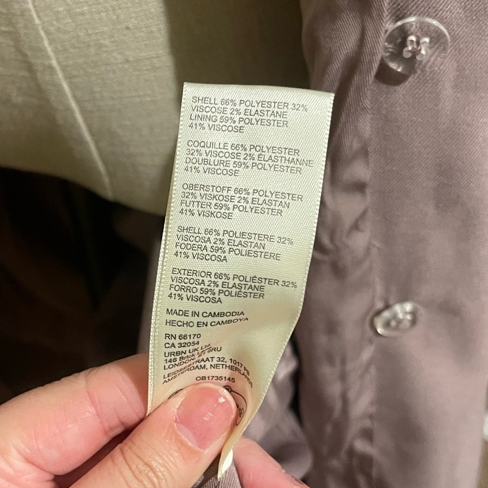 Free People Mauve Trench Coat - Picture 16 of 16
